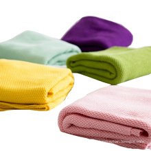 100%  cotton  high quality wholesale  knitting soft throw blanket